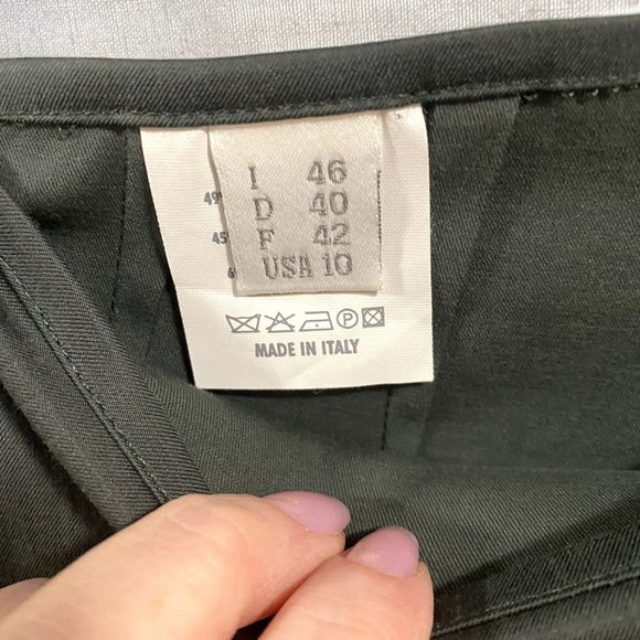 Gunex Made in Italy Gray Dress Pants with Side Zipper US Size 10 - Picture 3 of 8